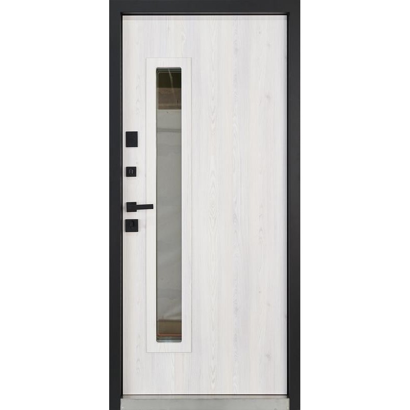 ABWEHR entrance door with thermal break model Tower, Termix configuration (527)