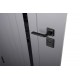 ABWEHR entrance door with graphite mirror, Selena model, Megapolis MG3 configuration (583)