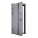 ABWEHR entrance door with graphite mirror, Selena model, Megapolis MG3 configuration (583)
