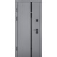ABWEHR entrance door with graphite mirror, Selena model, Megapolis MG3 configuration (583)