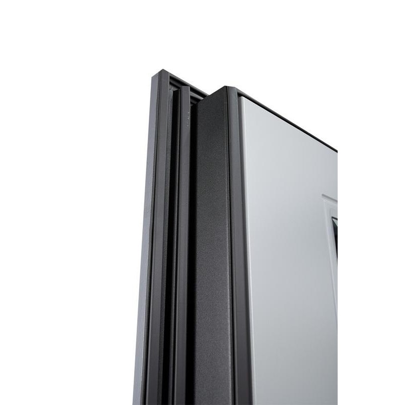ABWEHR entrance door with graphite mirror, Selena model, Megapolis MG3 configuration (583)