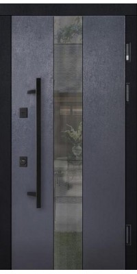 Entrance door ABWEHR with Lampre coating model Queen COTTAGE (KT+LP5)