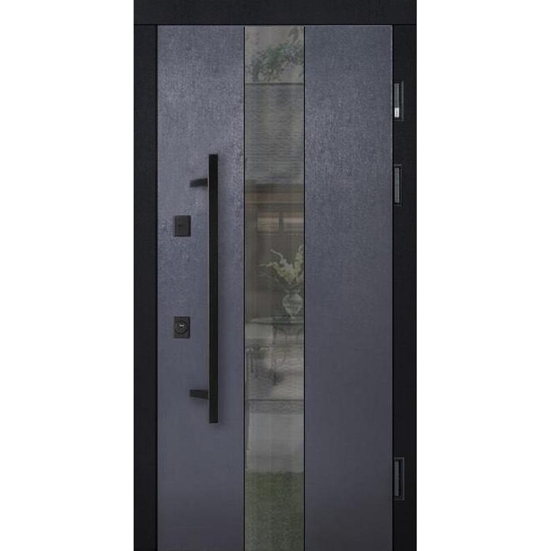 Entrance door ABWEHR with Lampre coating model Queen COTTAGE (KT+LP5)
