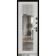 ABWEHR mirrored entrance door, Mira model, Megapolis Kale configuration (549)