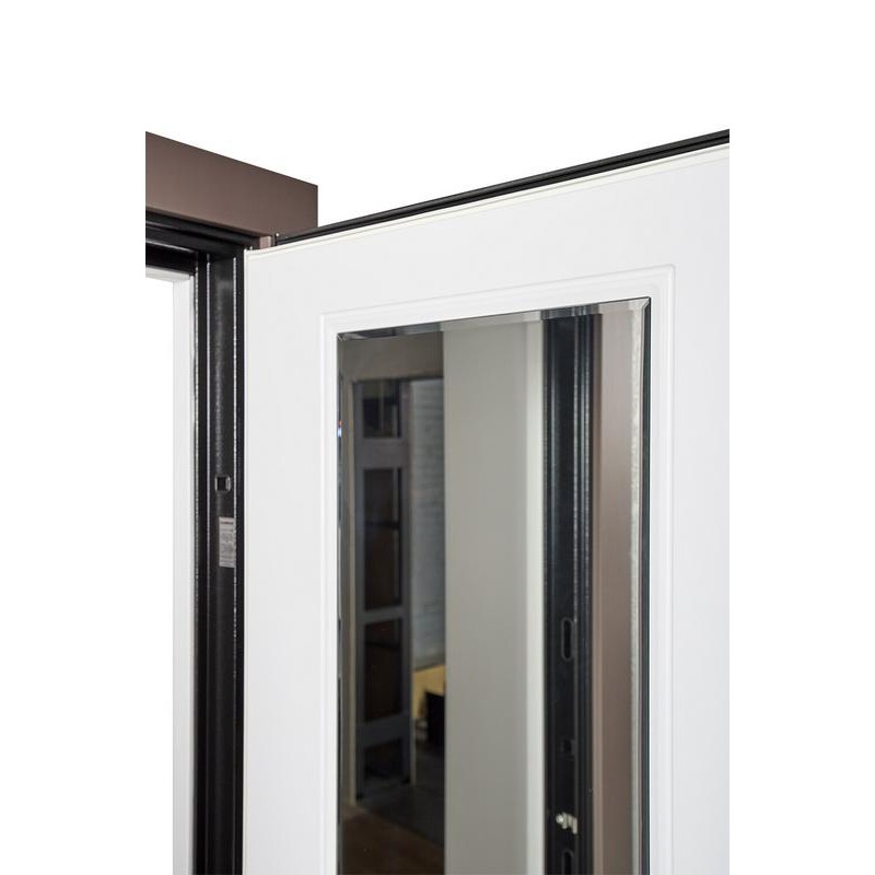 ABWEHR mirrored entrance door, Mira model, Megapolis Kale configuration (549)