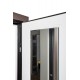 ABWEHR mirrored entrance door, Mira model, Megapolis Kale configuration (549)