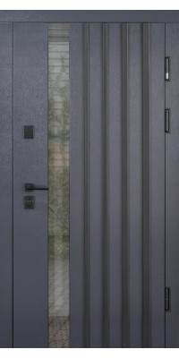 ABWEHR entrance door with thermal break Avenue model Termix configuration (537)