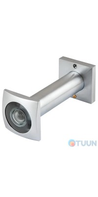 Elephant, door peephole, square, matte chrome