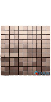 Self-adhesive aluminum tile copper mosaic 300x300x3mm SW-00001157