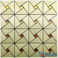 Самоклеюча алюмінієва плитка зелене золото зі стразами SW-00001172 (D) Самоклеюча алюмінієва плитка зелене золото зі стразами SW-00001172 (D)