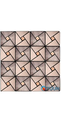 Self-adhesive aluminum tile with rhinestones 300x300x3mm (D) SW-00001774