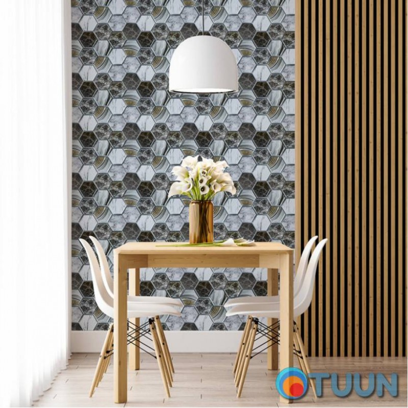 Decorative PVC tile on self-adhesive honeycomb 280x300x5mm, price per 1 piece (SPP-500) SW-00000524