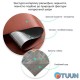 Self-adhesive eco-leather in a roll 1.37*1m*0.5mm Terracotta (D) SW-00002172