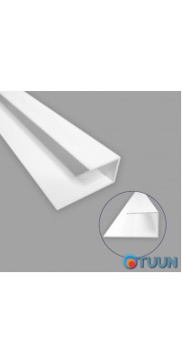 Profile (end) starting aluminum for siding 20*42*6000mm (D) SW-00001729