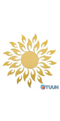 Mirror decor acrylic self-adhesive gold, 27pcs (D) SW-00002503