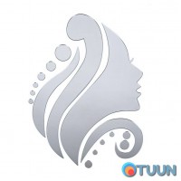 Зеркальный декор акриловый самоклеющийся Лицо серебро,16шт (D) SW-00002504 Зеркальный декор акриловый самоклеющийся Лицо серебро,16шт (D) SW-00002504