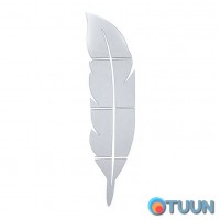Mirror decor acrylic self-adhesive Feather silver, 6 pcs (D) SW-00002505 Mirror decor acrylic self-adhesive Feather silver, 6 pcs (D) SW-00002505