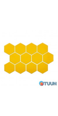 Mirror decor acrylic self-adhesive 85*95mm gold, 12pcs (D) SW-00002516