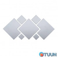 Зеркальный декор акриловый самоклеющийся серебро, 7шт (D) SW-00002508