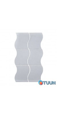 Mirror decor acrylic self-adhesive 140*190mm silver, 6 pcs (D) SW-00002510