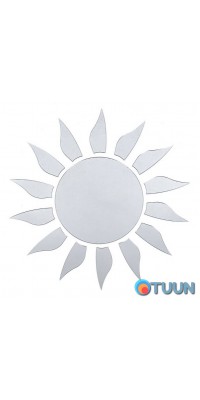 Mirror decor acrylic self-adhesive silver, 15 pcs (D) SW-00002501
