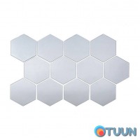 Зеркальный декор акриловый самоклеющийся 85*95мм серебро,12шт (D) SW-00002512 Зеркальный декор акриловый самоклеющийся 85*95мм серебро,12шт (D) SW-00002512