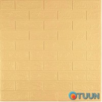 3D панель самоклеющаяся кирпич Желто - песочный 700x770x3мм (009-3) SW-00000229 3D панель самоклеющаяся кирпич Желто - песочный 700x770x3мм (009-3) SW-00000229