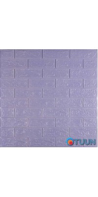 3D panel self-adhesive brick Light purple 700x770x3mm (015-3) SW-00000574