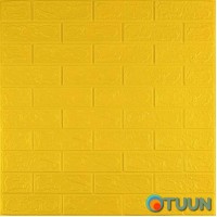 3D panel self-adhesive brick Yellow 700x770x3mm (010-3) SW-00001894