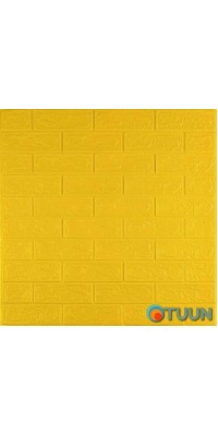 3D panel self-adhesive brick Yellow 700x770x3mm (010-3) SW-00001894