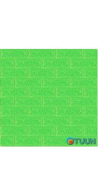 3D panel self-adhesive brick Green 700x770x3mm (013-3) SW-00000639