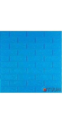 3D panel self-adhesive brick Blue 700x770x3mm (003-3) SW-00000661