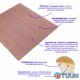 Wall panel 3D 700x770x3mm brick pink-purple SW-00002438