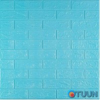 3D панель самоклеюча цегла Бірюза 700х770х3мм (002-3) SW-00000573