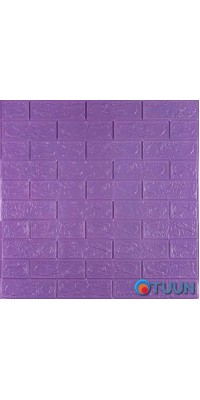 3D panel self-adhesive brick Purple 700x770x3mm (014-3) SW-00000863