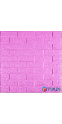 3D panel self-adhesive brick purple 700x770x5mm (14-5) SW-00001334