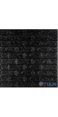3D panel self-adhesive brick Black 700x770x5mm (019-5) SW-00000151