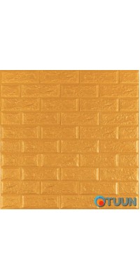 3D panel self-adhesive brick Gold 700x770x5mm (011-5) SW-00000147