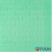 3D панель самоклеющаяся кирпич Мята 700x770x5мм (012-5) SW-00000148