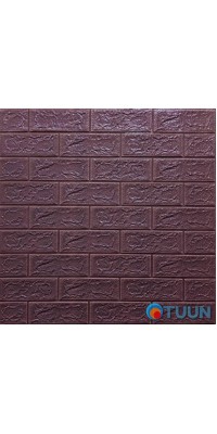 3D panel self-adhesive brick eggplant-coffee 700x770x5mm (018-5) SW-00000085