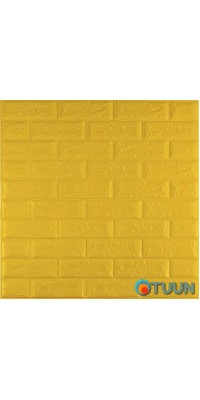 3D panel self-adhesive brick Yellow 700x770x5mm (010-5) SW-00000146