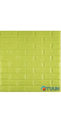 3D panel self-adhesive brick lime shade 700x770x5mm (300-5) SW-00001331