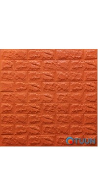 3D panel self-adhesive brick Orange 700x770x7mm (007-7) SW-00000056