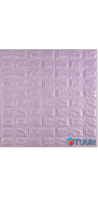 3D panel self-adhesive brick Light purple 700x770x7mm (015-7) SW-00000058