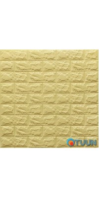3D panel self-adhesive brick Yellow-sand 700x770x7mm (009-7) SW-00000046