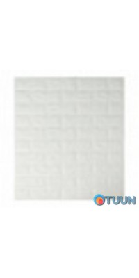 3D панель самоклеющаяся кирпич Белый 700x770x7мм (001-7) SW-00000047