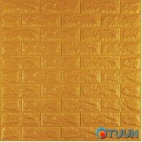 3D panel self-adhesive brick Gold 700x770x7mm (011-7) SW-00000052