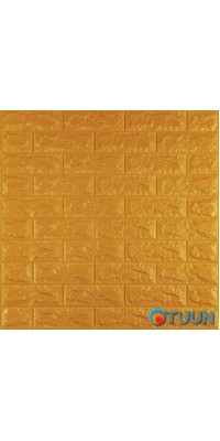 3D panel self-adhesive brick Gold 700x770x7mm (011-7) SW-00000052