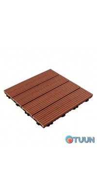 WPC teak composite tile 30*30CM*2CM (D) SW-00001712