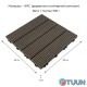 Composite tile WPC coal 30*30CM*2CM (D) SW-00001713
